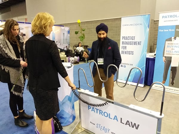 Dental Professional at Patrola Law's Booth